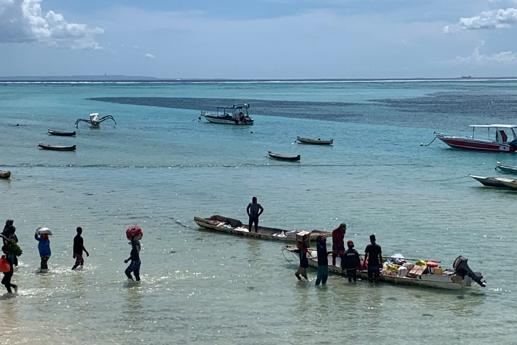 バリの海の風景